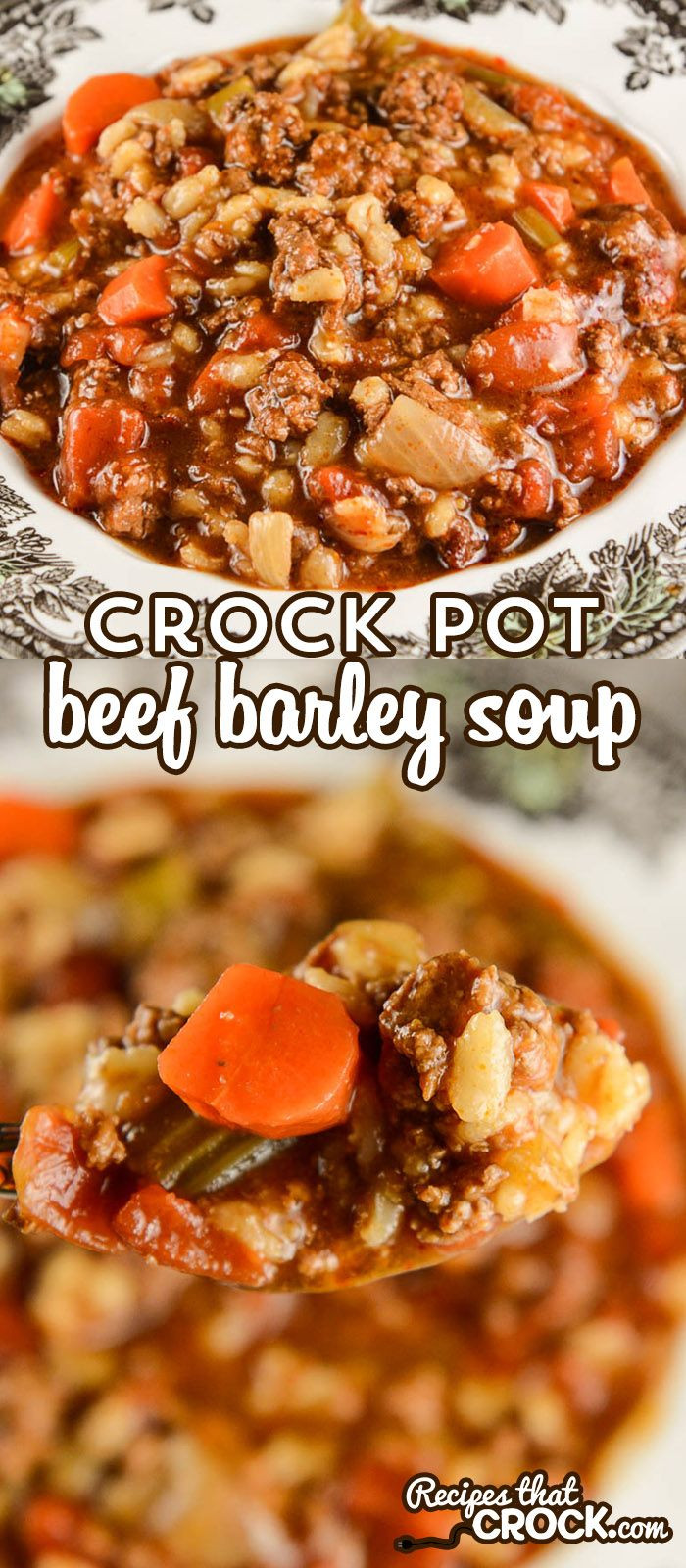 Crock Pot Ground Beef Recipes Healthy
 Crock Pot Beef Barley Soup Recipe