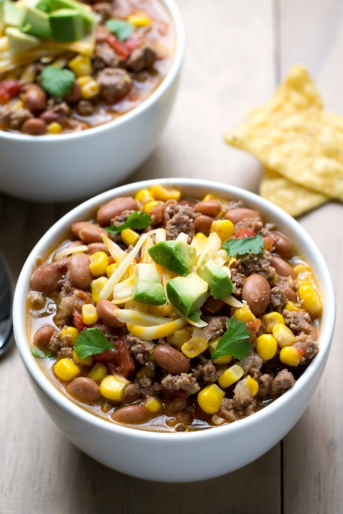 Crock Pot Soups Healthy
 Crock Pot Taco Soup Real Food Real Deals