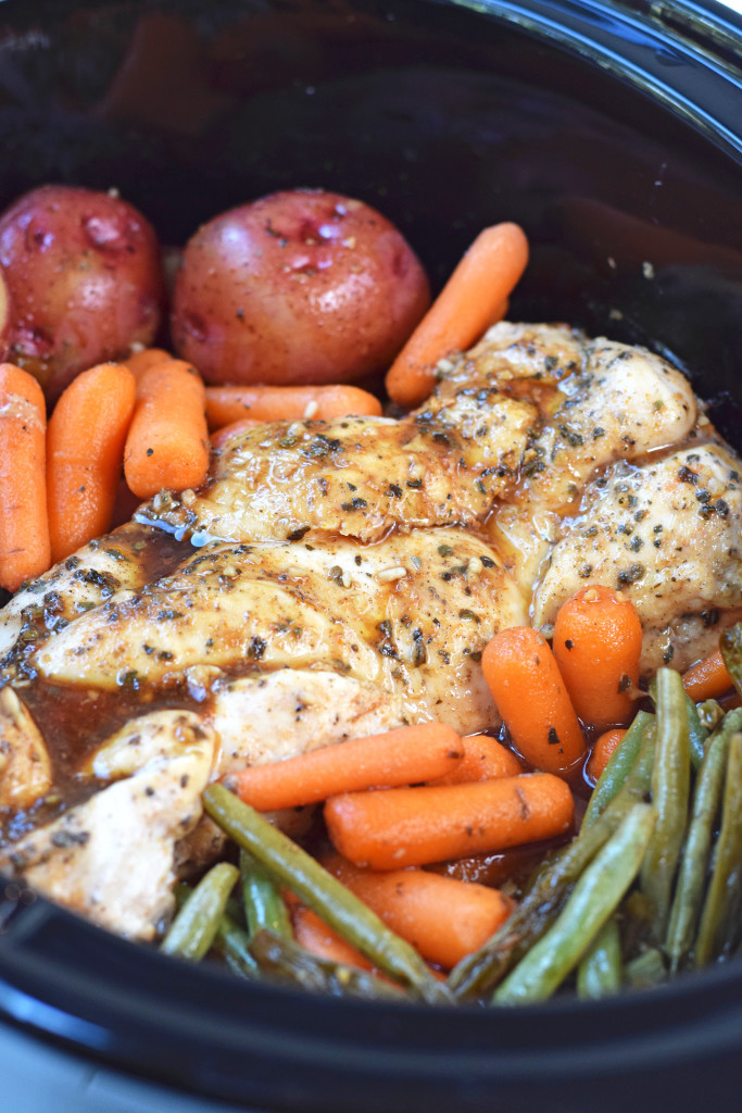 Crockpot Chicken Breasts Healthy
 Slow Cooker Honey Garlic Chicken and Ve ables Feel