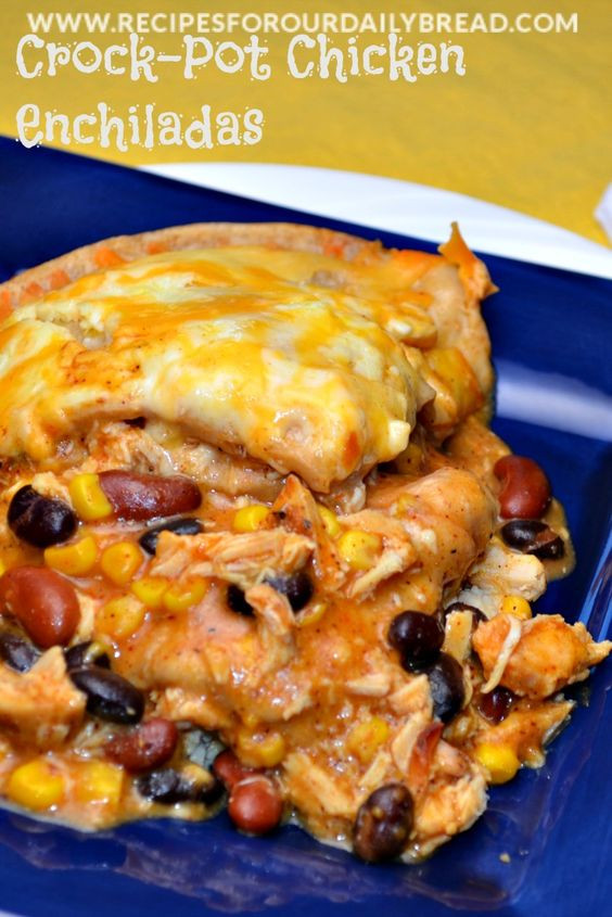 Crockpot Chicken Enchiladas Healthy
 Crock Pot Chicken Enchiladas Recipe Recipe