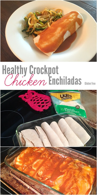 Crockpot Chicken Enchiladas Healthy
 Healthy Crockpot Chicken Enchiladas Gluten Free and