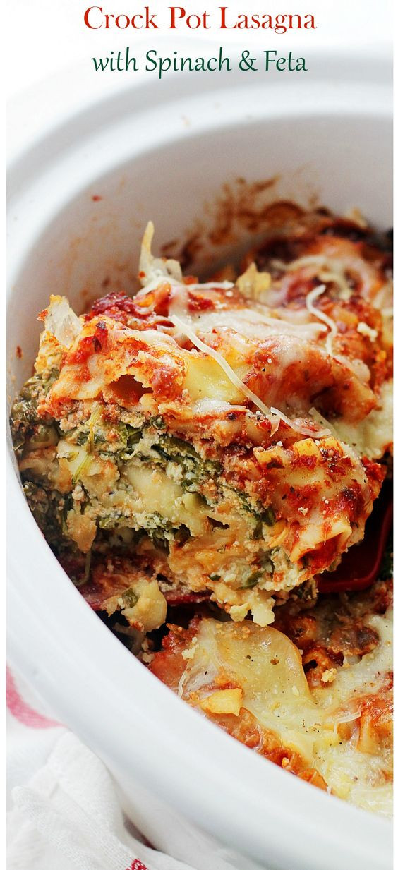 Crockpot Lasagna Healthy
 Spinach and Feta Crock Pot Lasagna Recipe