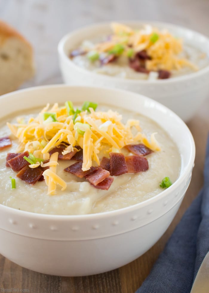 Crockpot Potato Soup Healthy
 The Ultimate Light Potato Soup for the Crock Pot Bren Did