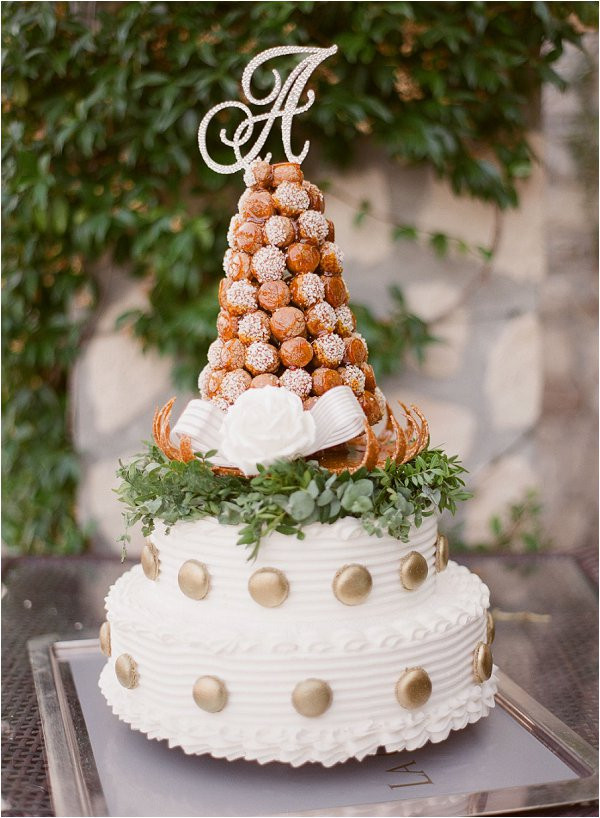 Croquembouche Wedding Cakes
 Intimate wedding at Chateau de la Chevre d Or