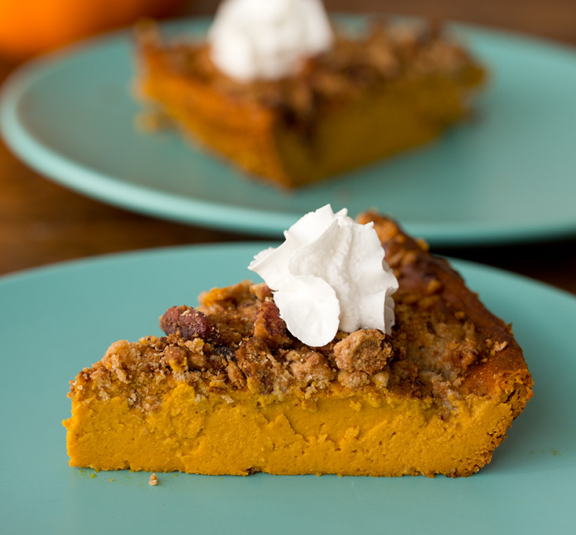 Crustless Pumpkin Pie Healthy
 Crustless Pumpkin Pie with Pecan Streusel