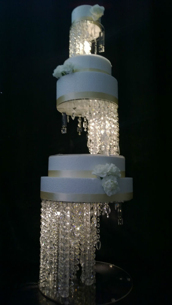 Crystal Cake Stands For Wedding Cakes
 Crystal Illusion Design Wedding Cake Stands