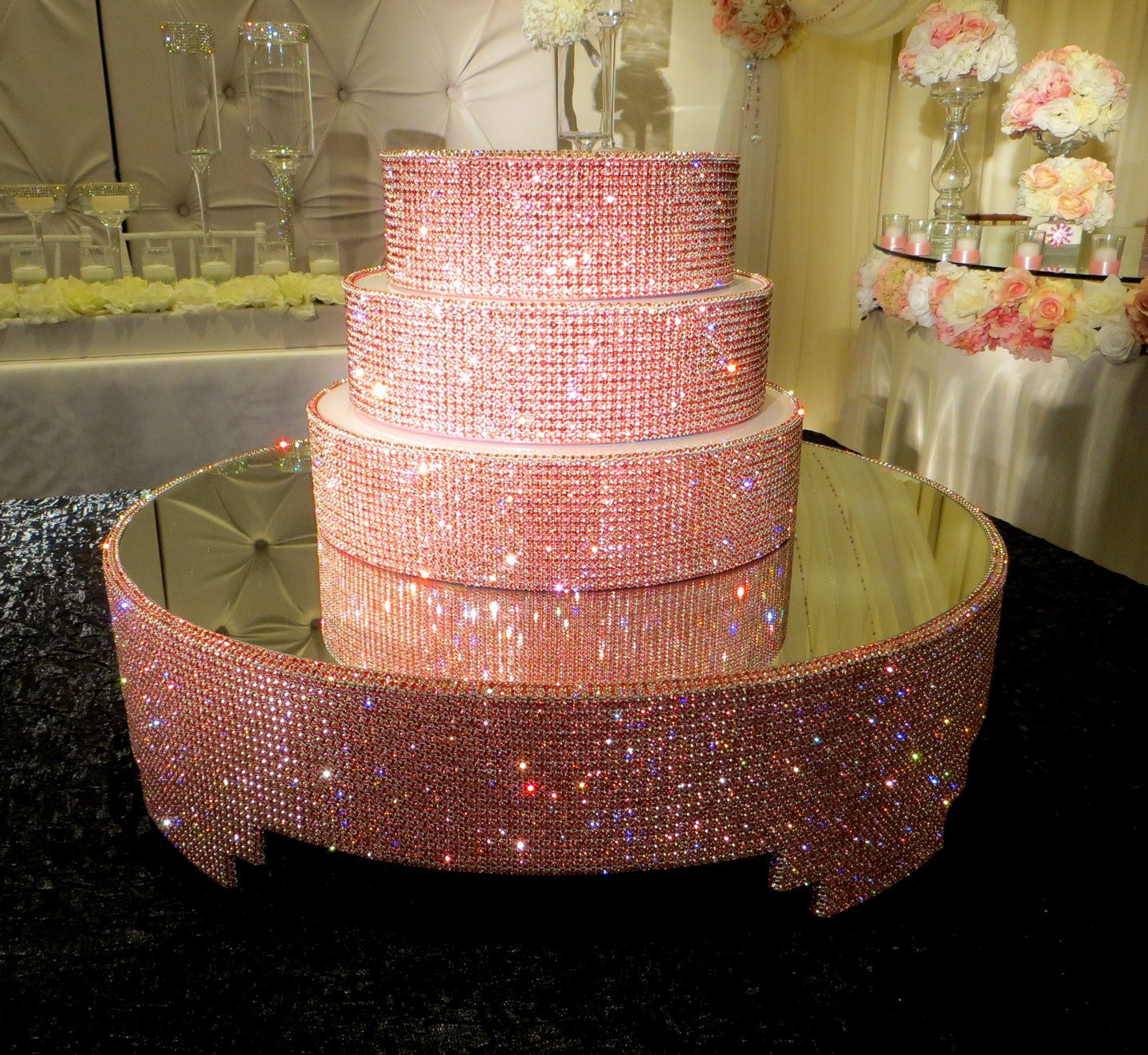 Crystal Cake Stands For Wedding Cakes
 Crystal Cake Stand and Separators Package
