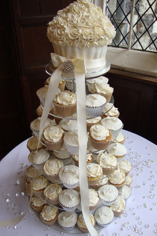 Cup Cake Wedding Cakes
 Cupcake Wedding Cake Cupcake Towers Wedding Cupcakes
