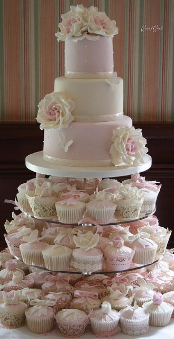 Cupcake Wedding Cakes
 Fondant Wedding Cakes ♥ Wedding Cupcake Design