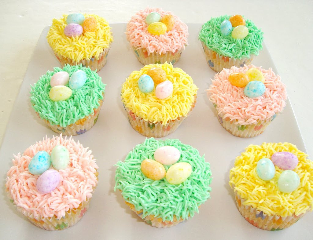 Cupcakes For Easter
 Paris Pastry Easter Nest Cupcakes