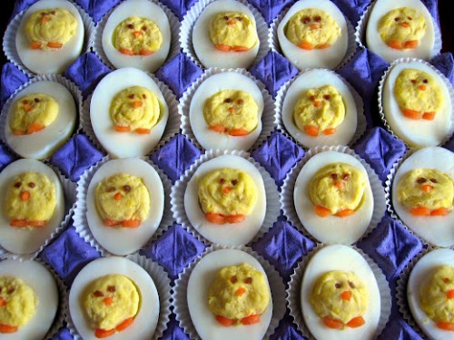 Cute Deviled Eggs For Easter
 Cute Deviled Egg Chicks for an Easter Spring Table – and