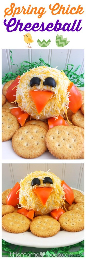 Cute Easter Appetizers
 Easter Appetizer Chick Cheeseball Recipe