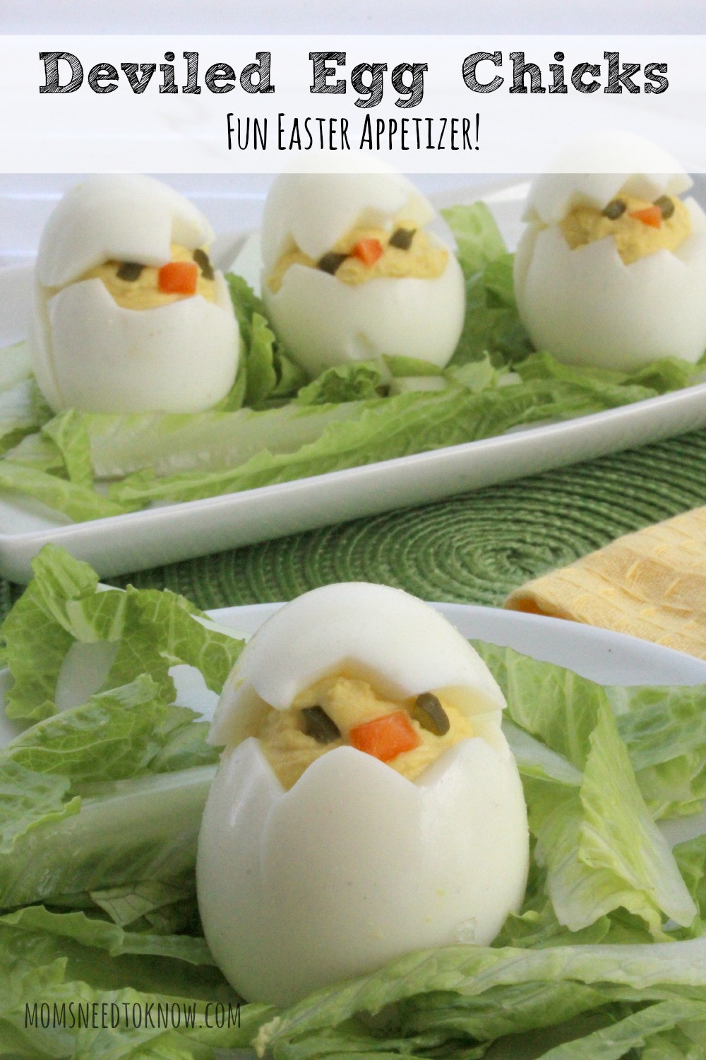 Cute Easter Appetizers
 How to Make Deviled Egg Chicks