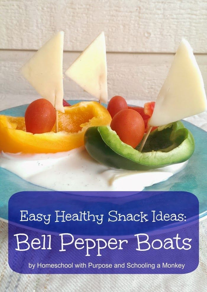 Cute Healthy Snacks
 Easy Healthy Snack Ideas Adorable Bell Pepper Boats