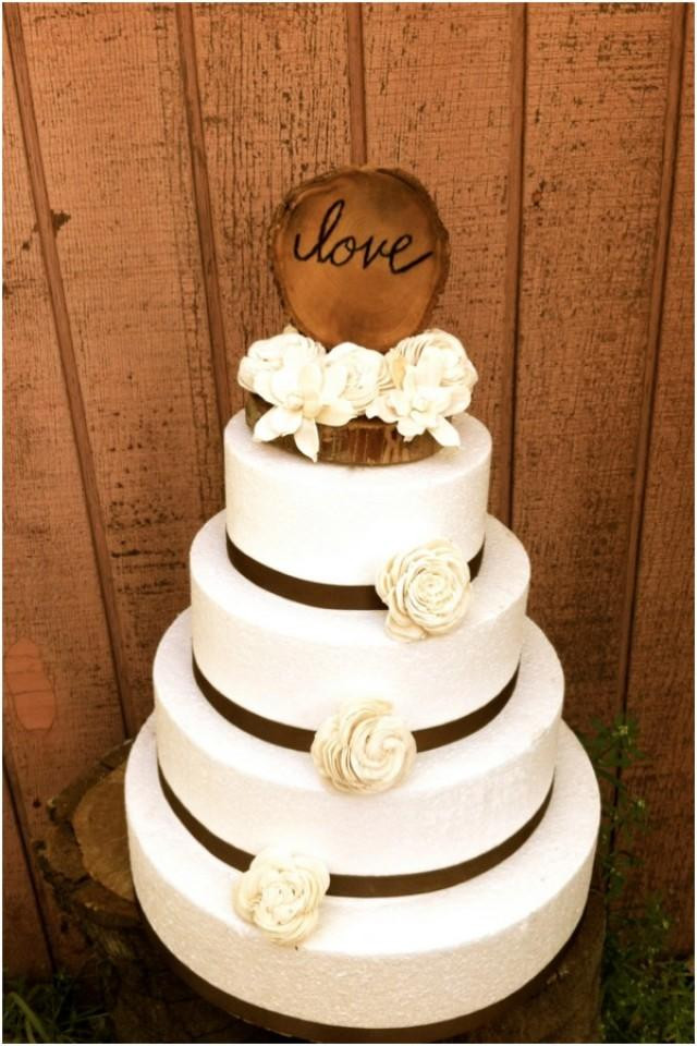Cute Wedding Cakes
 Cute And Chic Rustic Wedding Cake Toppers Weddbook