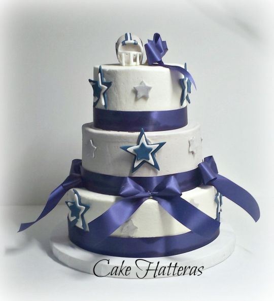 Dallas Cowboy Wedding Cakes
 Dallas Cowboy Birthday Cake cake by Donna Tokazowski