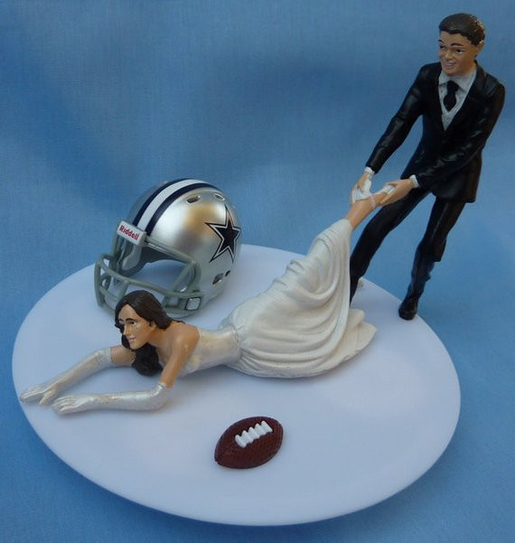 Dallas Cowboys Wedding Cakes
 Wedding Cake Topper Dallas Cowboys G Football Themed w by