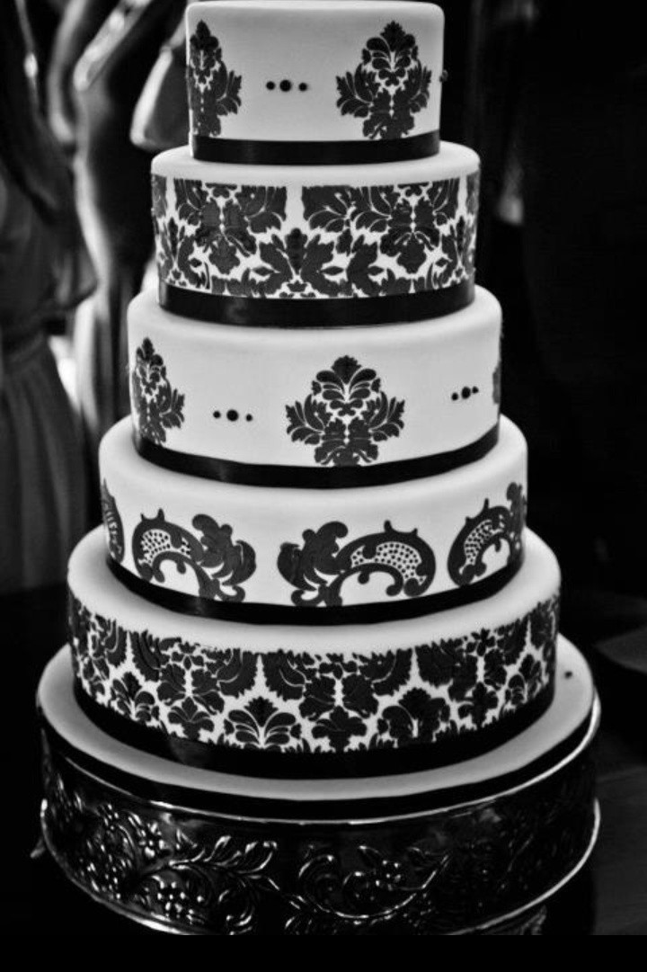 Damask Wedding Cakes
 Damask Wedding Cake