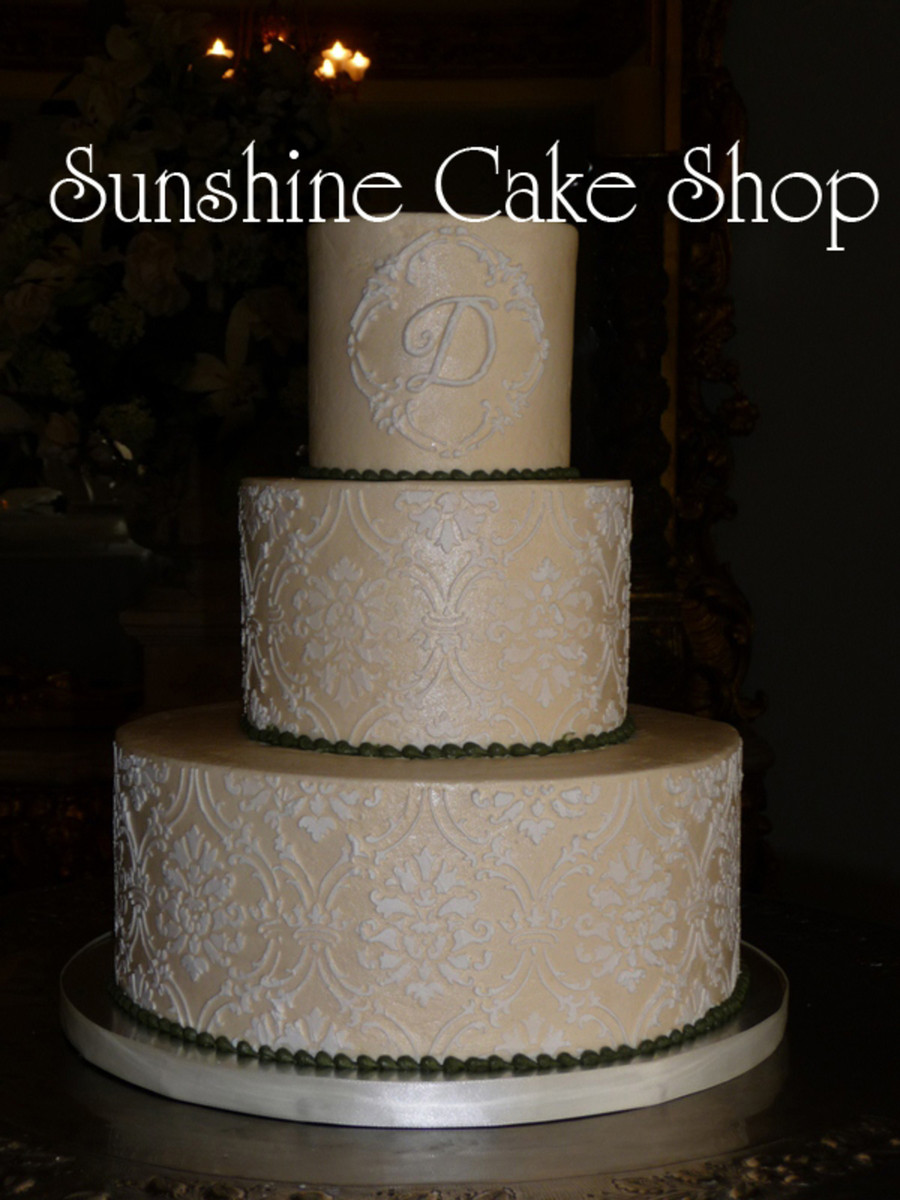 Damask Wedding Cakes
 Damask Pattern Wedding Cake CakeCentral