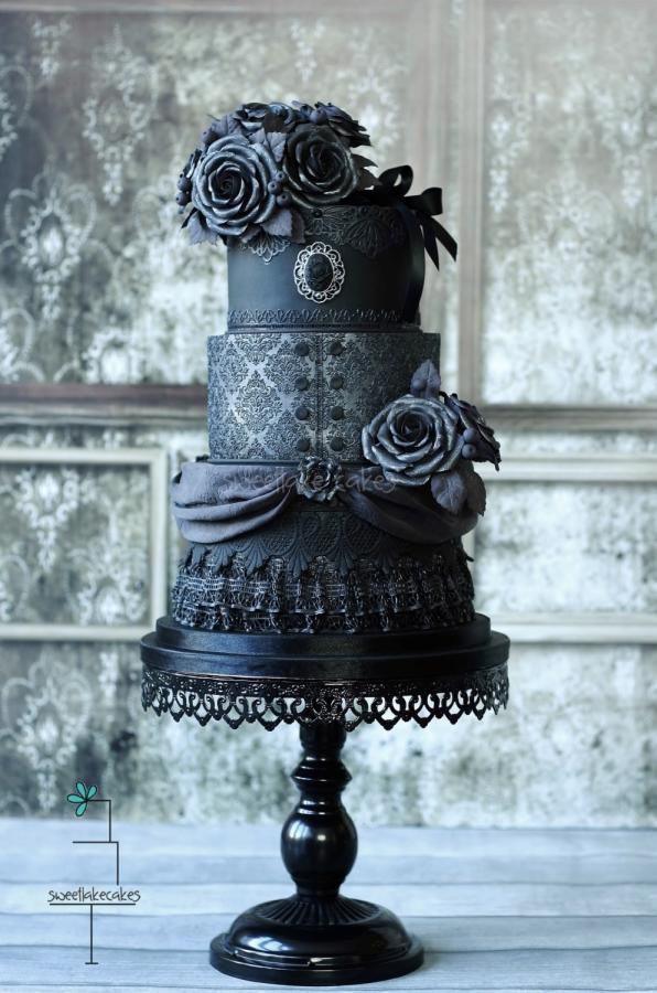 Dark Wedding Cakes
 Gothic wedding cake 2 0 cake by Tamara CakesDecor