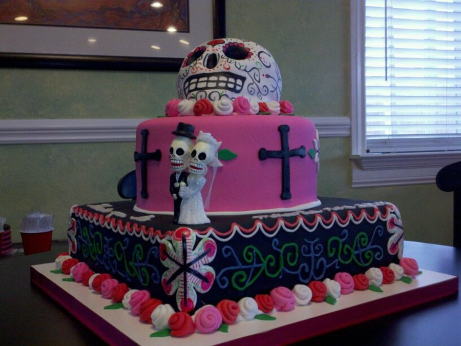 Day Of The Dead Wedding Cakes
 Day The Dead Wedding Cake CakeCentral