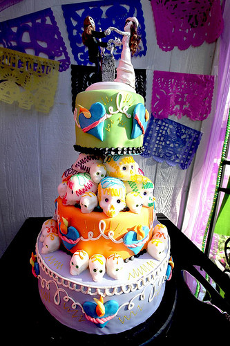 Day Of The Dead Wedding Cakes
 day of the dead wedding cake