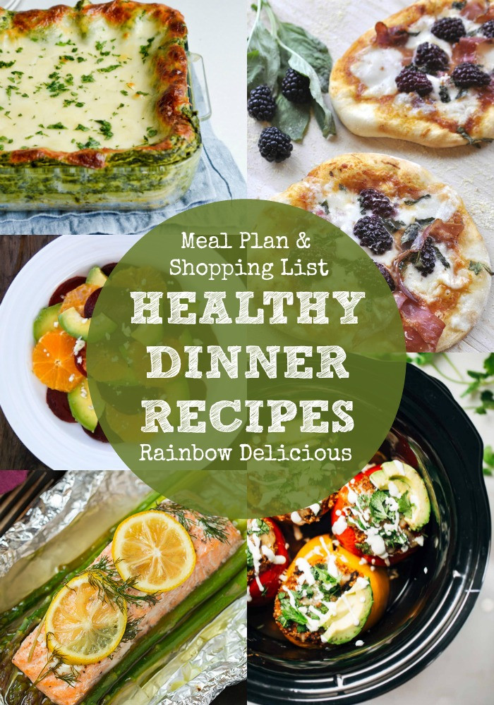 Delicious Healthy Dinners
 Healthy Dinner Recipes Meal Plan Rainbow Delicious