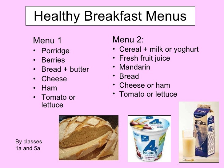 Denny'S Healthy Breakfast Menu
 Healthy Breakfast and Lunch Menus from Finland