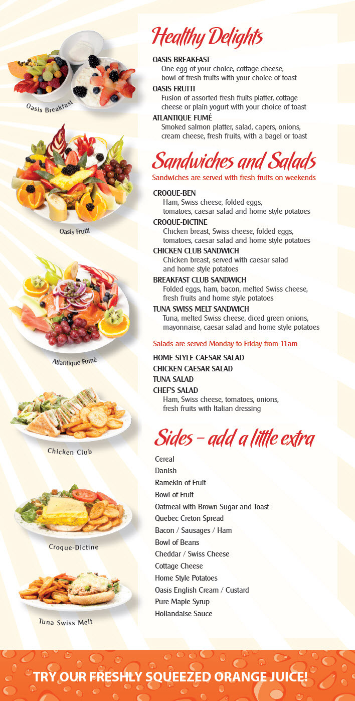 Denny&amp;#039;s Healthy Breakfast Menu top 20 Eggsoasis Restaurant – Breakfast and Lunch – Menu