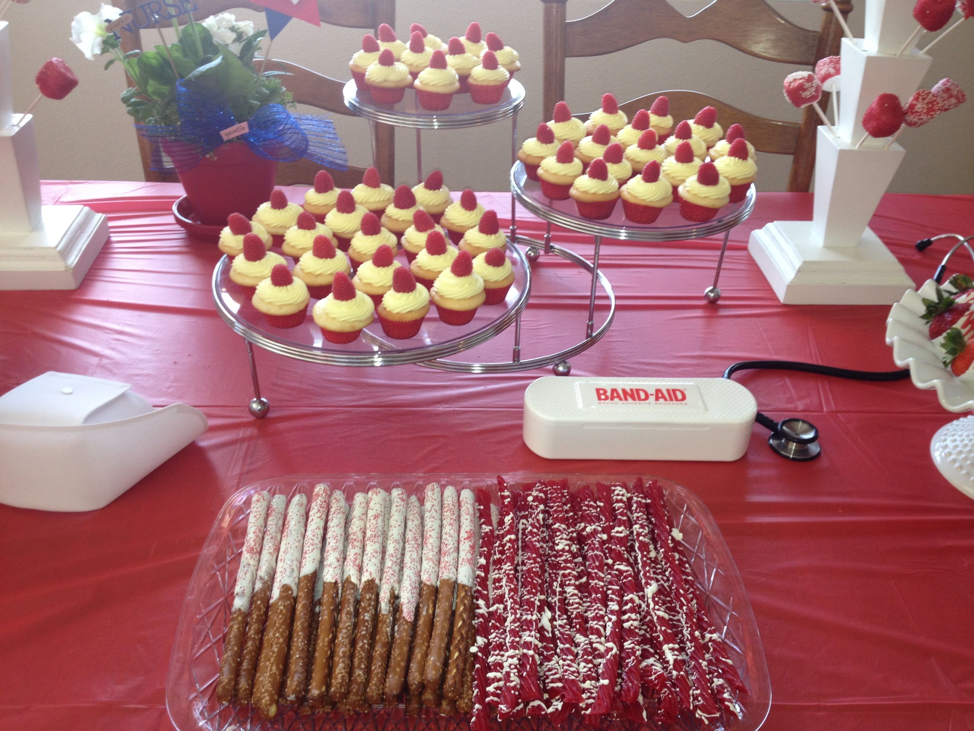 Desserts For Graduation Parties
 Dessert table for nursing graduation party