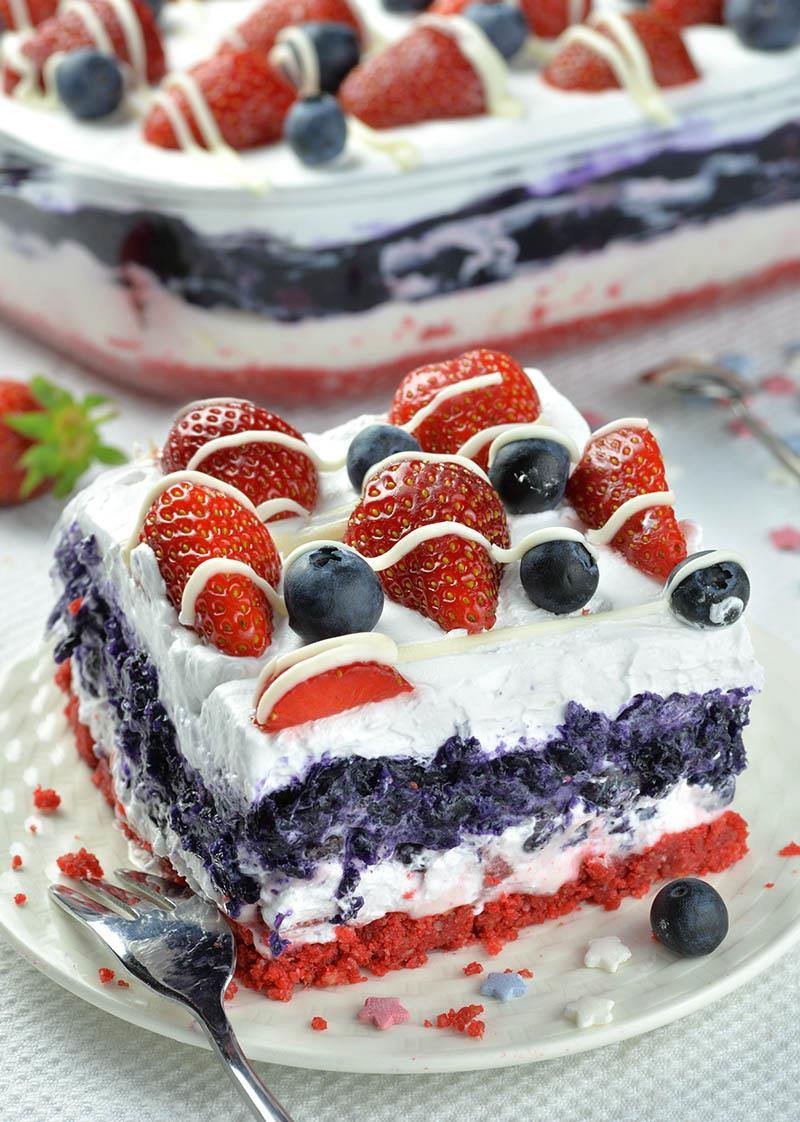 Desserts For Summer
 No Bake Summer Berry Lasagna