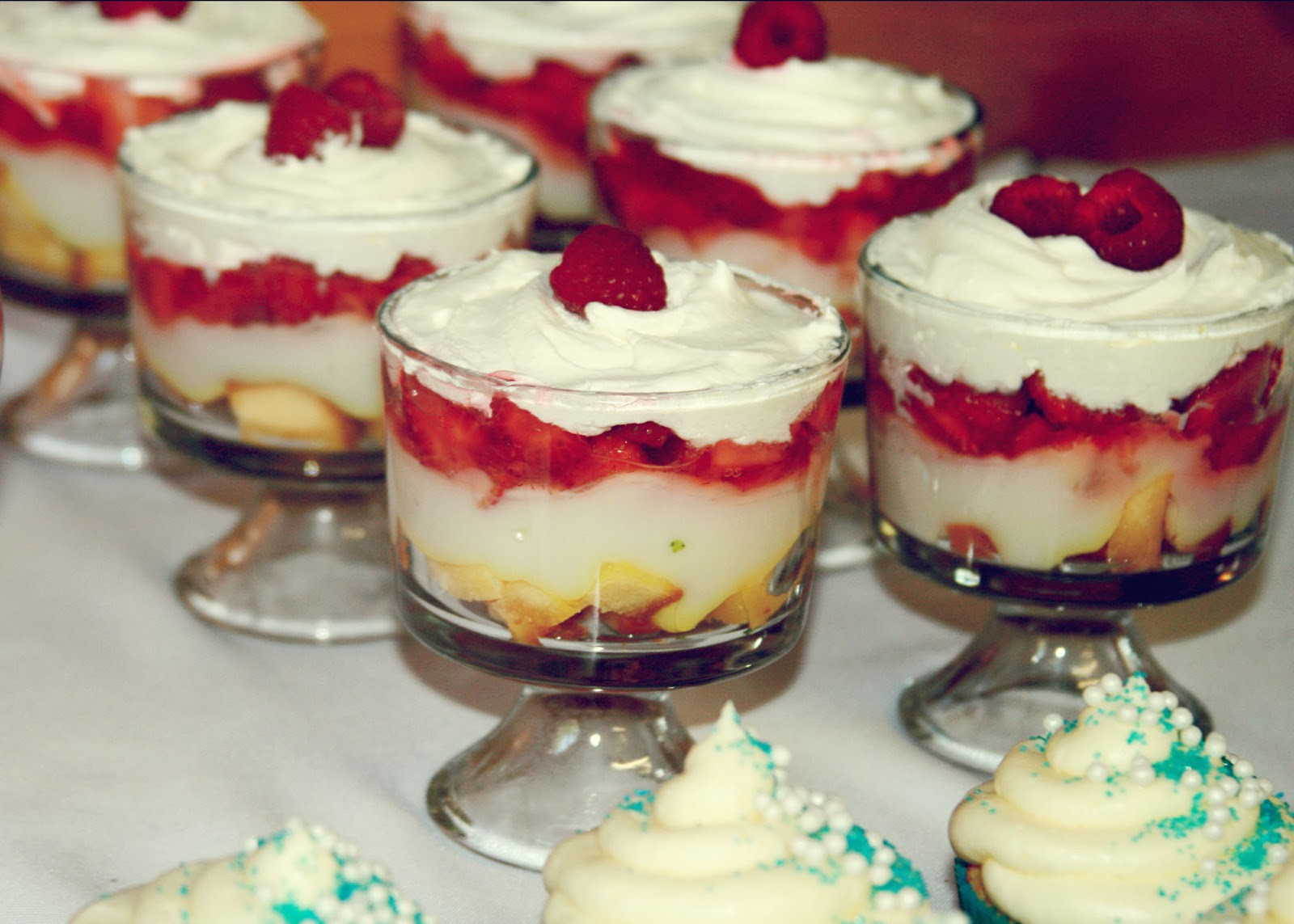 Desserts For Summer
 Raspberry Balloon Berry Trifle Summer Dessert Recipe