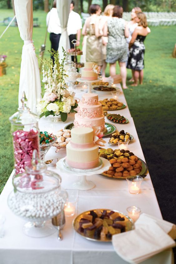 Desserts For Wedding Receptions
 Delicious Desert Décor on Outdoor Wedding Reception Ideas