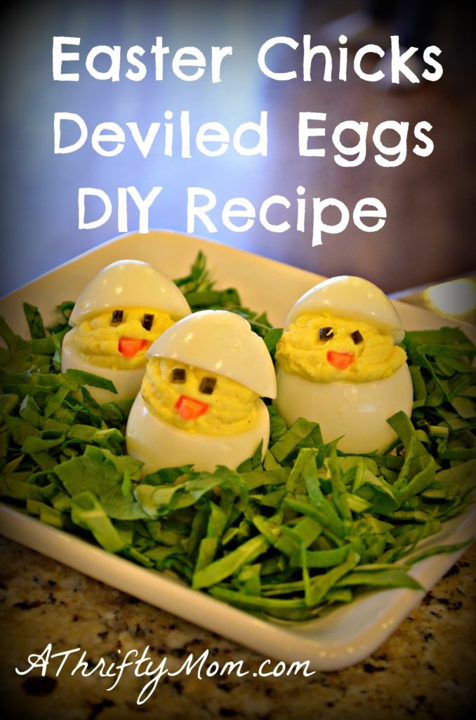 Deviled Eggs Easter Chicks
 Easter Chicks Deviled Eggs DIY simple money saving