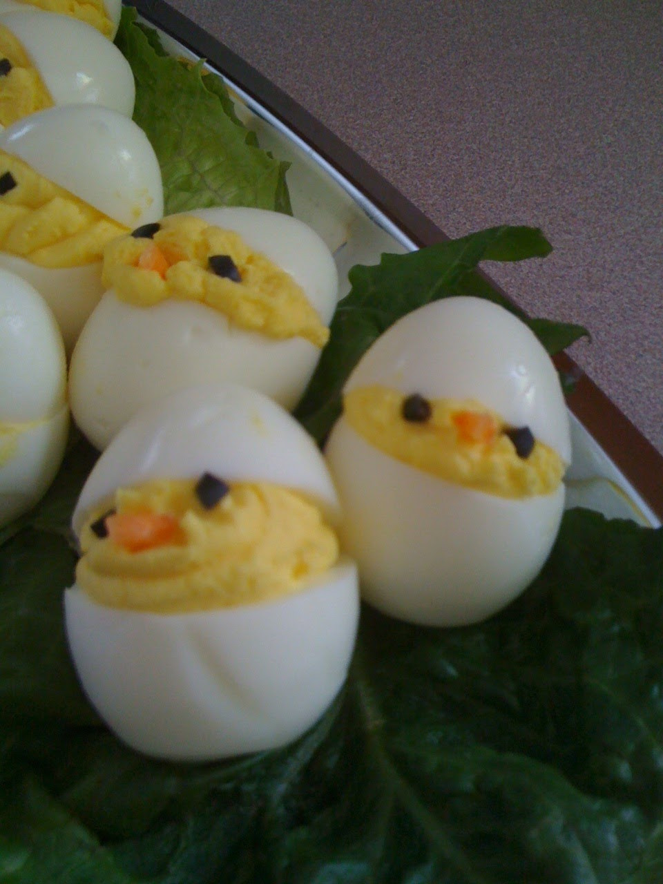 Deviled Eggs Easter Chicks
 Chickadee Deviled Eggs
