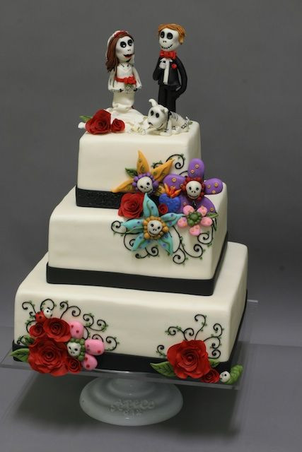 Dia De Los Muertos Wedding Cakes
 17 Best images about Day of the Dead Desserts on Pinterest