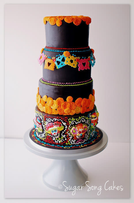 Dia De Los Muertos Wedding Cakes
 Dia De Los Muertos Wedding Cake frenda Table Cake by