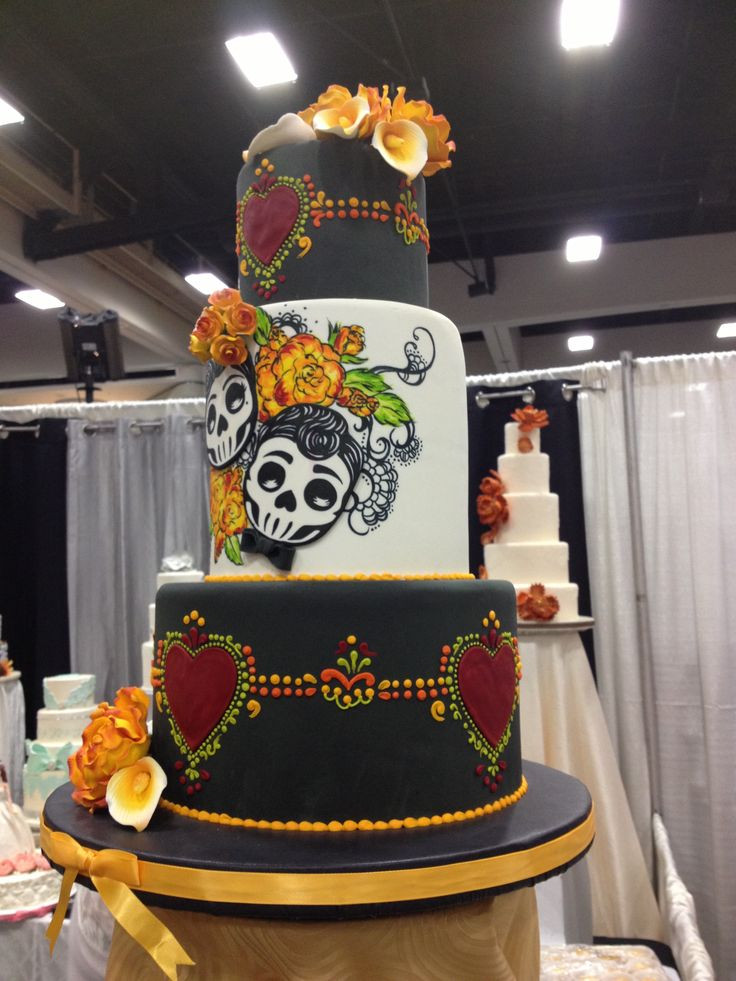 Dia De Los Muertos Wedding Cakes
 28 best Day of the Dead Wedding images on Pinterest