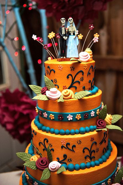 Dia De Los Muertos Wedding Cakes
 788 best images about Day of the Dead Wedding cakes and