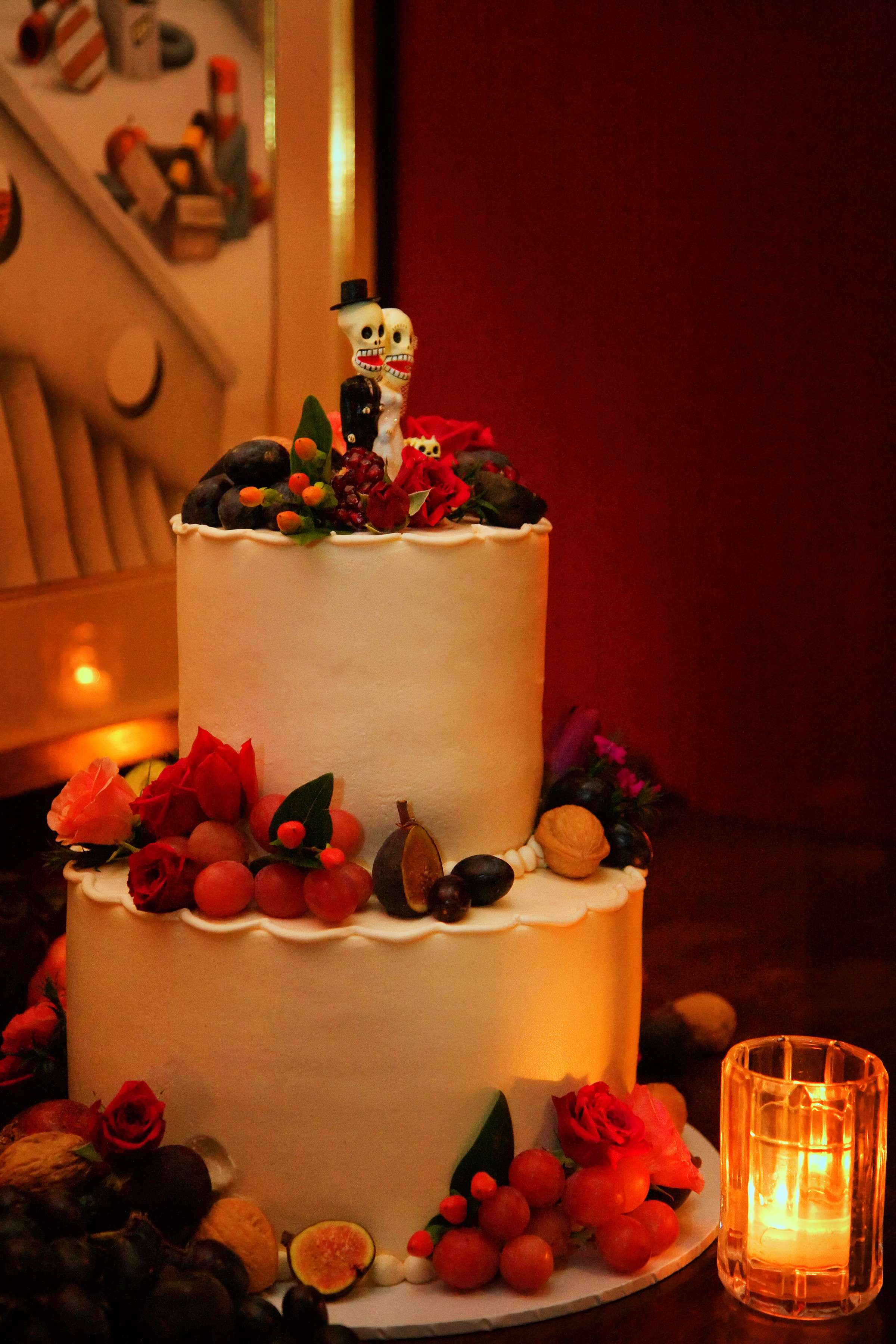 Dia De Los Muertos Wedding Cakes
 Dia de los muertos Wedding Cake