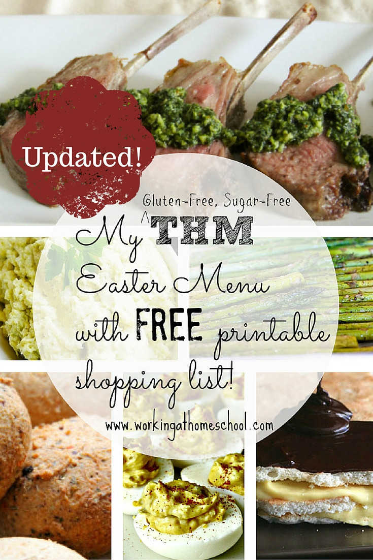 Diabetic Easter Recipes
 THM Gluten Free Sugar Free Easter Menu with printable