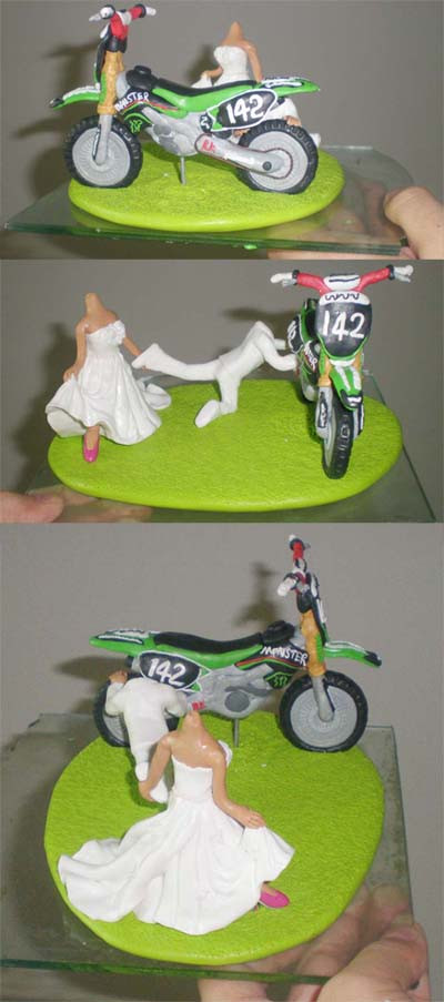 Dirt Bike Wedding Cakes
 Procedure Dirt Bike Wedding Cake Topper