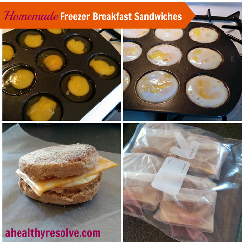 Diy Healthy Breakfast
 Homemade Freezer Breakfast Sandwiches