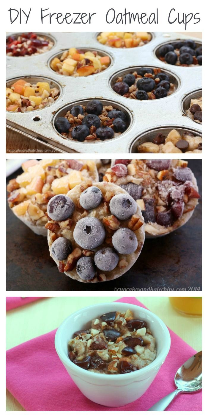Diy Healthy Breakfast
 DIY Freezer Oatmeal Cups customize this easy healthy