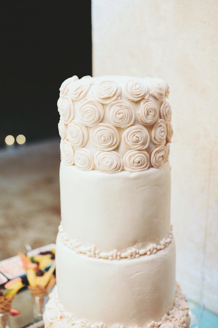 Dominican Wedding Cakes
 Elegant All White Dominican Republic Wedding