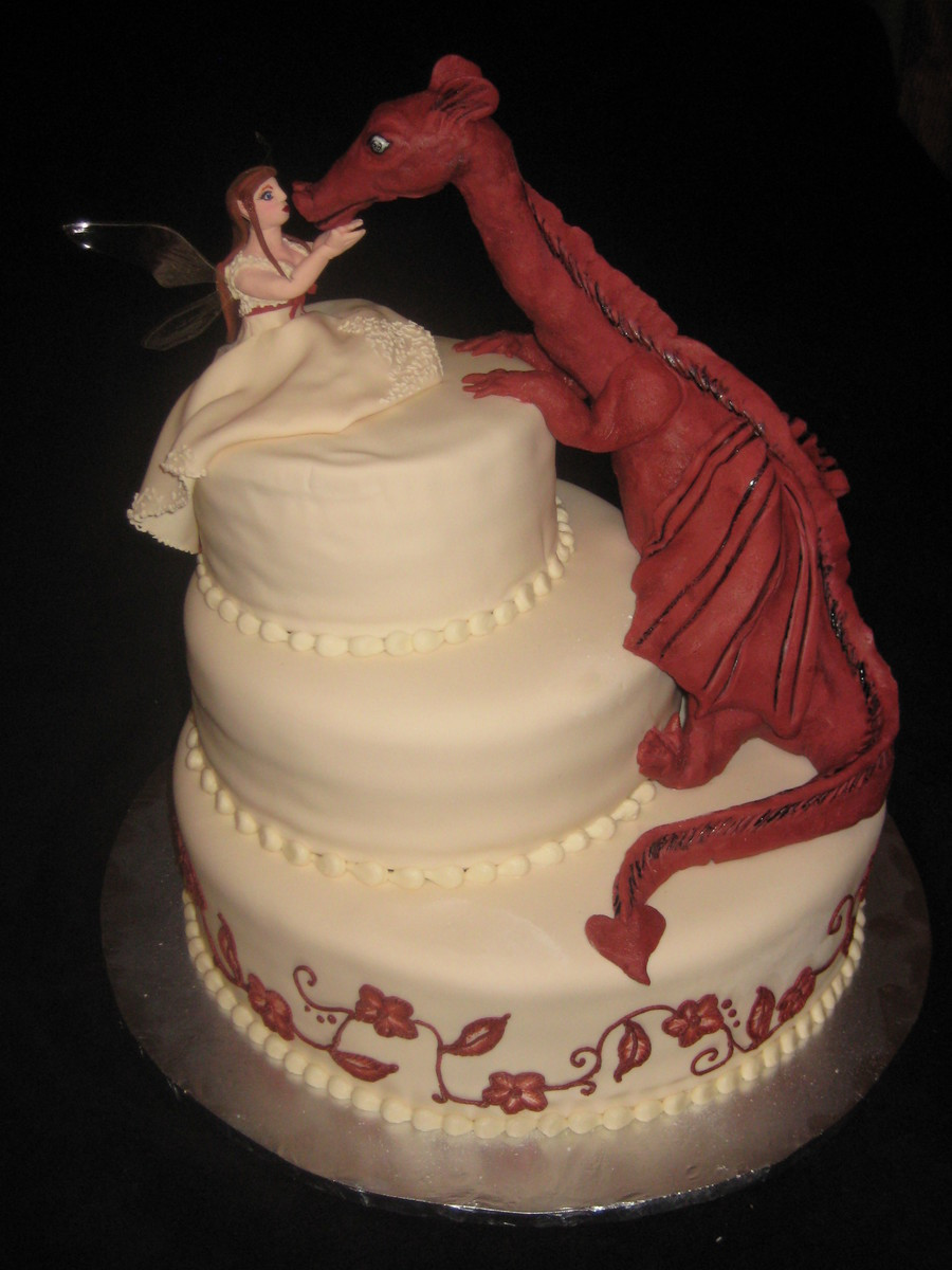 Dragon Wedding Cakes
 Fairy And Dragon Wedding Cake CakeCentral