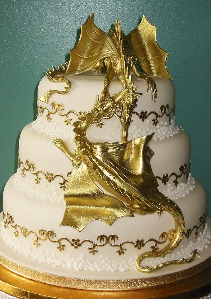 Dragon Wedding Cakes
 14 Lip Smacking Ideas For Wedding Cake Designs