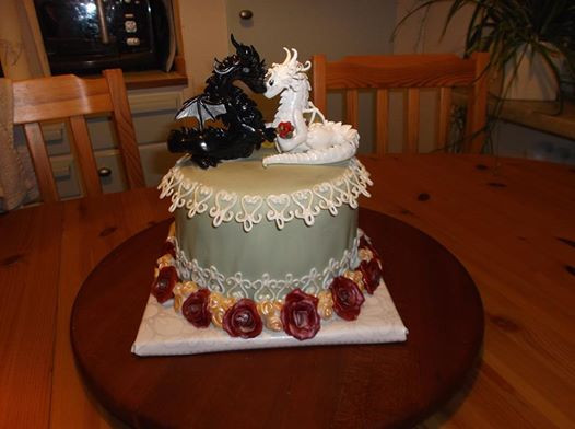 Dragon Wedding Cakes
 Dragon Wedding Cake Toppers by LittleDragonDesigns on