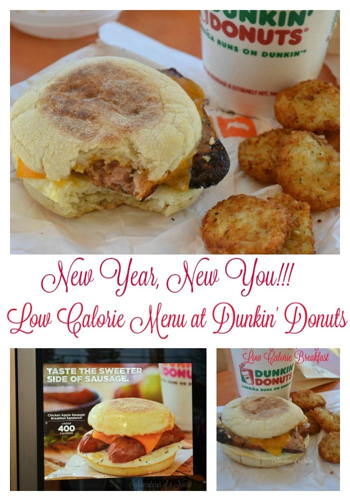 Dunkin Donuts Healthy Breakfast
 New Year New You Low Calorie Menu at Dunkin Donuts