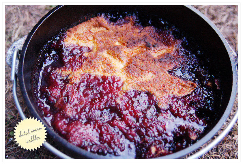 Dutch Oven Cobbler Camping
 camping good eats 